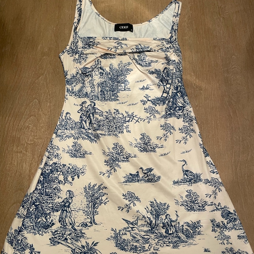 CIDER Women A-Line Mini Dresses Square Neck - Picture 3 of 5